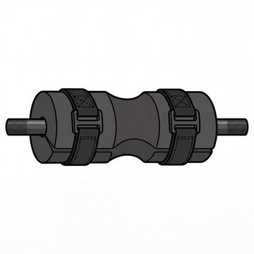 Barbell pad cartoon isolated on white background