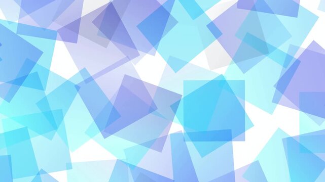 Geometric Blue Square Patterns 4K