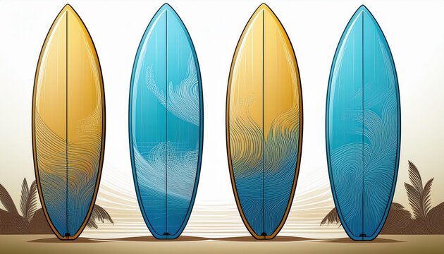 blue surf board colorful surfboard for summer beach sports isolated wooden modern surfboard for ocean and sea use surfboard