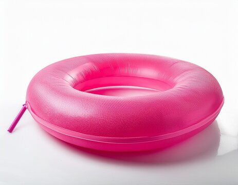 pink pool noodle floating foam tube isolated for summer swimming and water play designs