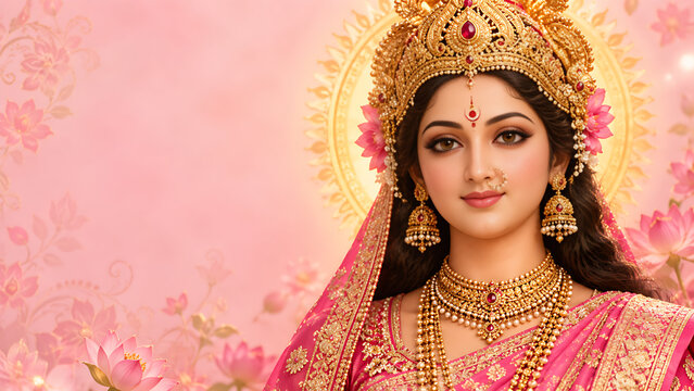 Maa Durga Navratri Durga Puja Dussehra Vijayadashami Durga Ashtami Mahashtami Maha Navami Garba Dandiya Premium Festival Greeting Background