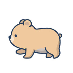 Cute cartoon bear cub illustration © gaury