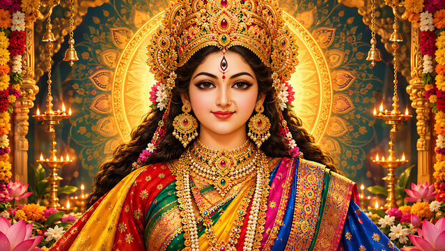 Durga Maa Durga Jagadamba Mahakali Bhavani Navadurga Maha Navratri Mahanavami Durga Puja Vijayadashami Dussehra