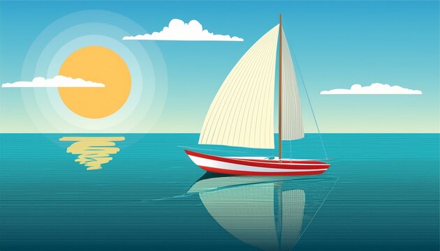 sailing boat on the sea