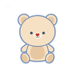 Obraz premium Cute Teddy Bear Illustration