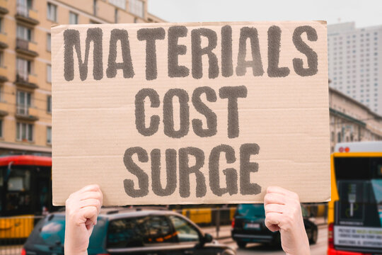 "Materials Cost Surge" Raw material prices rising faster than retail prices can absorb. ECONOMICS. PRICING. MARGINS. INFLATION.