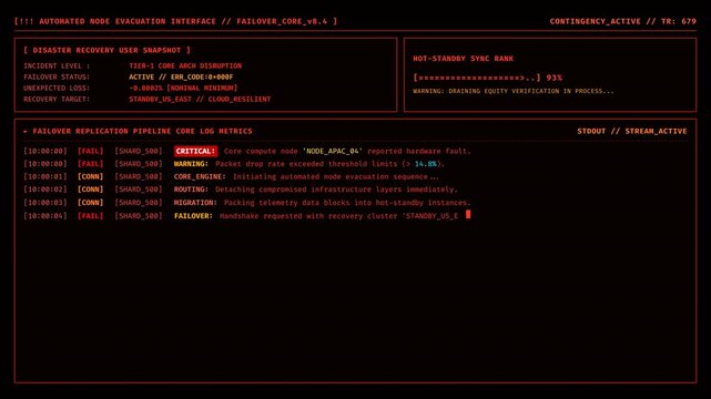 Json code data stream terminal interface on digital screen panels