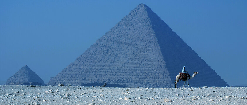 Great Pyramid of Giza also known as the Pyramid of Khufu or the Pyramid of Cheops is the oldest and largest of the three pyramids in the Giza pyramid  Cairo Egypt