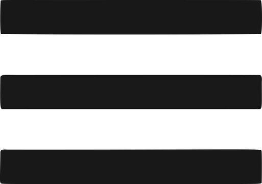 menu, hamburger menu, menu icon, navigation, nav bar, options, list, lines, three lines, horizontal lines, bars, hamburger icon, toggle, dropdown, user interface, ui, ux, app icon, web design, website