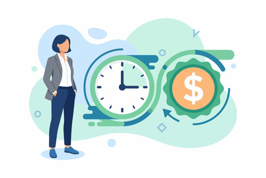 Employee Benefits and Compensation with Time and Money Symbols