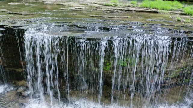 High angle view of Princess Falls, Daniel Boone National Forest, Kentucky