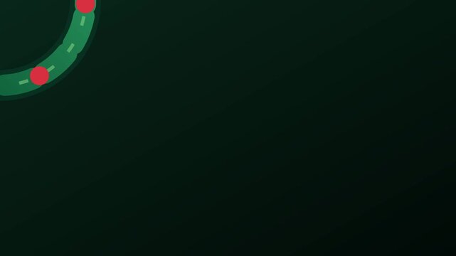 Circular progress ring countdown with a glowing blue gradient arc and white dot revealing 2027 on a dark teal background