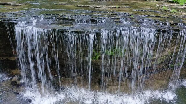 High angle view of Princess Falls, Daniel Boone National Forest, Kentucky
