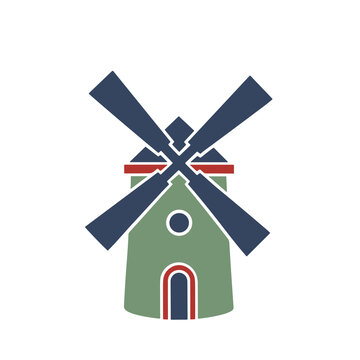 Flat Windmill Icon