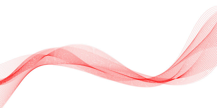 Abstract red dotted wave lines swooping  background