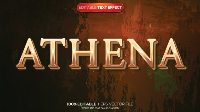 3d text effect athena theme