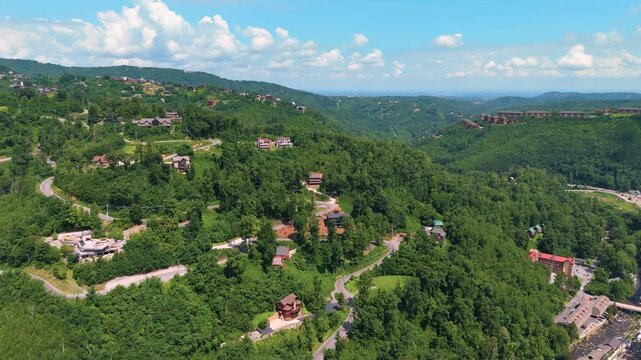 Remote hillside cottages with forest views and rustic charm in a peaceful mountain community