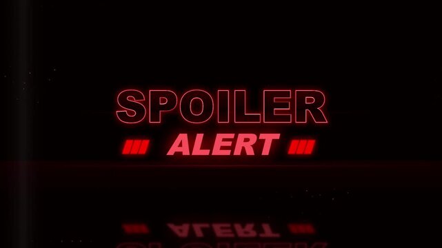spoiler alert warning animation