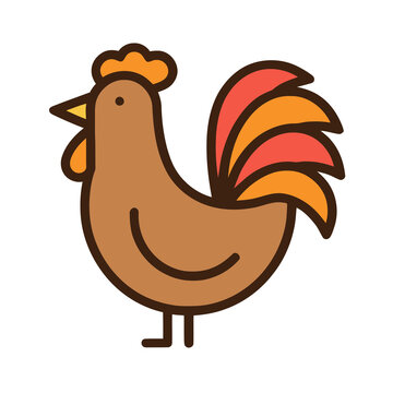 Stylized Rooster Illustration