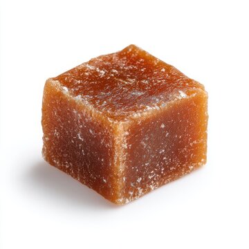 Awurudu dodol jaggery coconut milk sweet block isolated on a white background