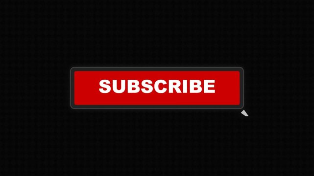 Red subscribe button animation with notification bell icon graphic