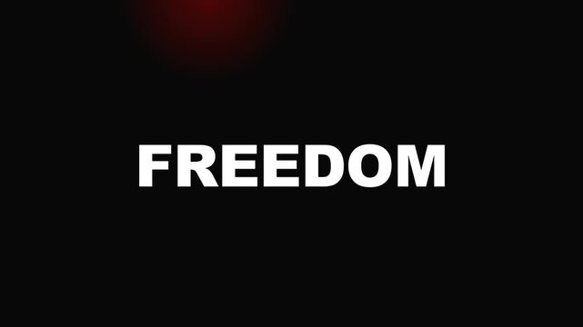 Empowerment concept abstract text displayed motion graphic