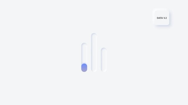 Abstract growth chart visual representation animation finance data analysis concept