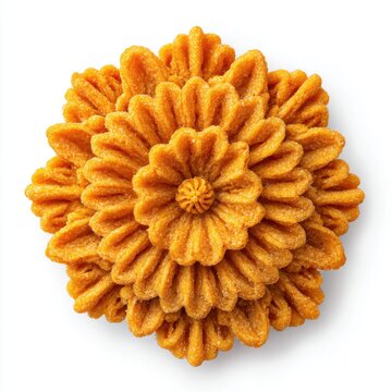 Traditional Sri Lanka New Year kokis sweet crispy  isolated on a white background