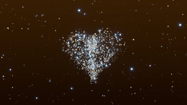 Magical seamless looping background featuring glowing particles and soft bokeh lights. Ideal for Christmas promos, holiday celebrations, winter events, and seasonal video backdrops.