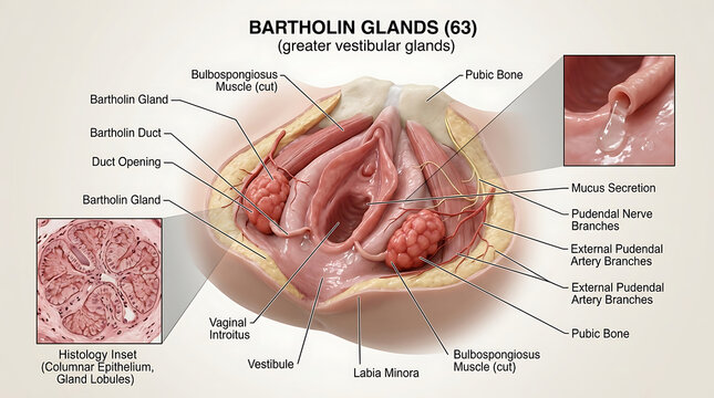 3D Photorealistic Complete Human Bartholin Gland Anatomy with Paired Glands Ducts and Vestibular Opening