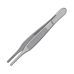 Fototapeta premium Surgical Forceps Medical Tool Icon