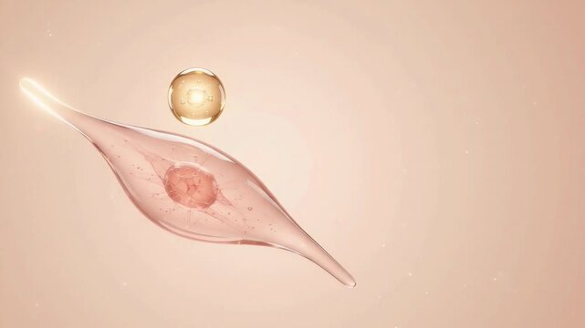 Spindle Fibroblast Cell Rest and Peptide Droplet Signaling Alignment