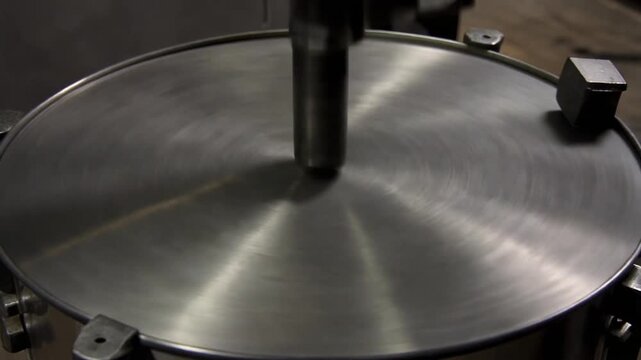 Steel drum vibrating after a strike