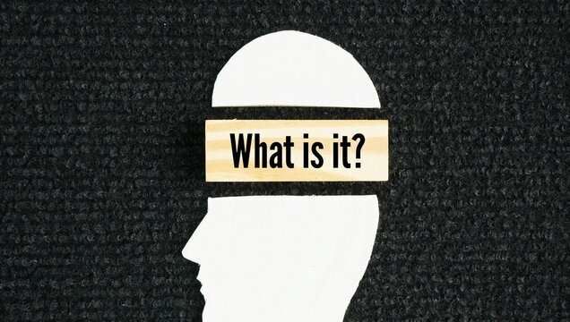 Question word What is it? asking for information about something. Check meanings, examples, usage tips, pronunciation, domains, and related words