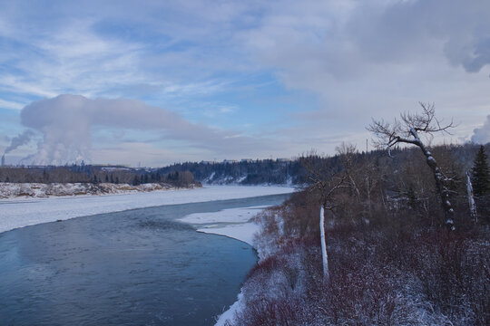 North Saskatchewan River in the Winter