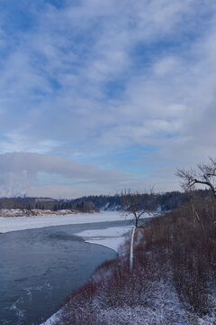 North Saskatchewan River in the Winter