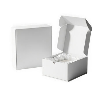 Open gift box with ring inside