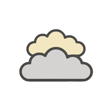 Stylized clouds icon
