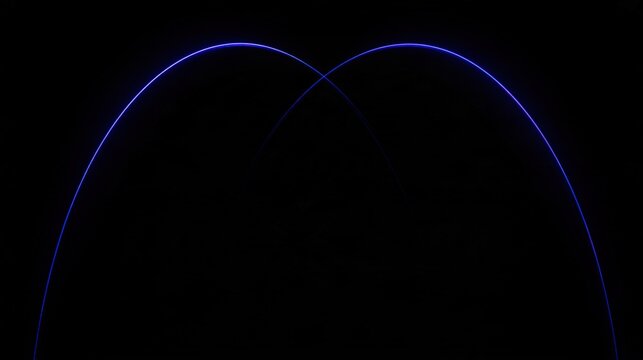 midpoint. Two parallel electric blue arcs connecting with a bright flash. STEM education sheets, lab safety posters, designed for biotech research communications, supports STEM education.