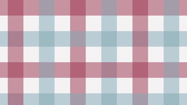 Seamless loop vibrant multicolor gingham check motion background