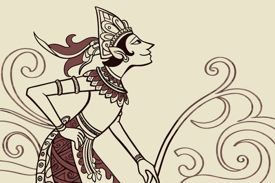 Wayang indonesia Detailed wayang kulit vector illustrations featuring traditional puppet art heritage culture and ornamental design motifs generated ai