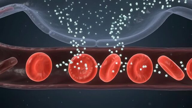 Continuous Erythrocyte Oxygenation and Pulmonary Capillary Gas Exchange Loop