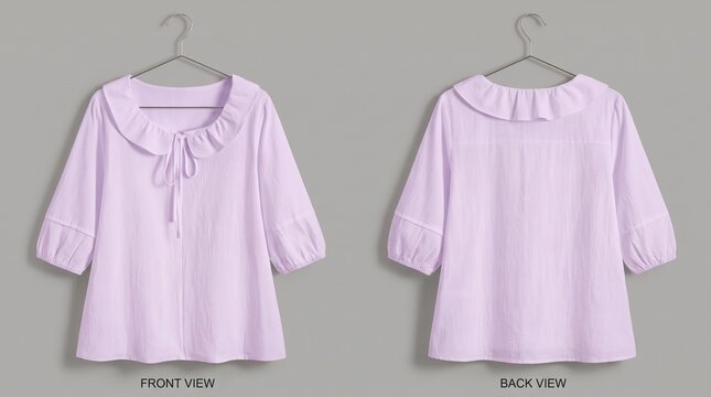 Ruffled Blouse Front And Back 2k 20260921033917 captured with authentic detail and natural daylight composition