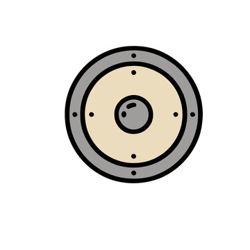 Round shield icon