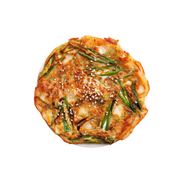 Korean Scallion Pancake on Plate