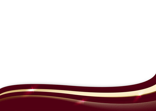 elegant red and gold wave on white background for premium corporate certificate background design