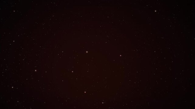 Abstract cosmic deep space with sparkling stars drifting quietly through an ember red void motion loop