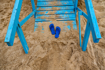 Wakacji czas klapki, plaża, lato © Maciej G. Szling