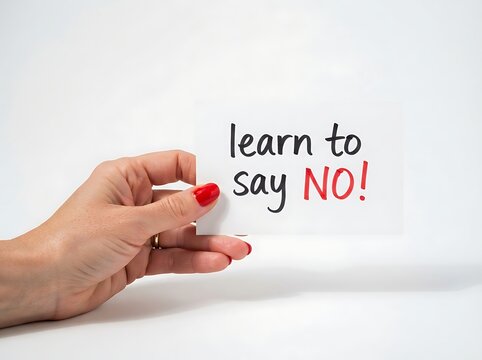 Learn To Say No Message Card