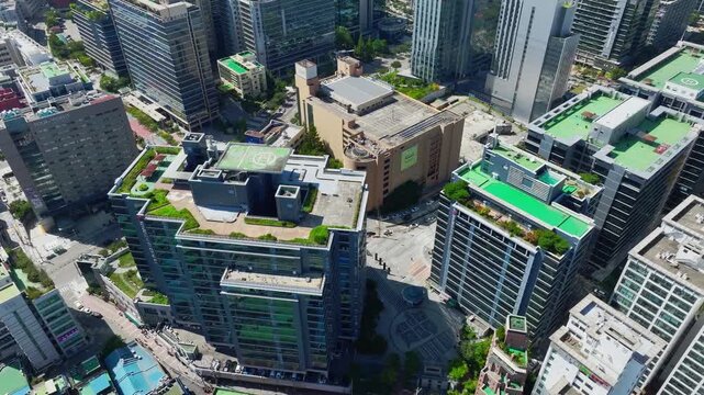 Aerial View of Guro Digital Complex and Urban Business District in Seoul, South Korea